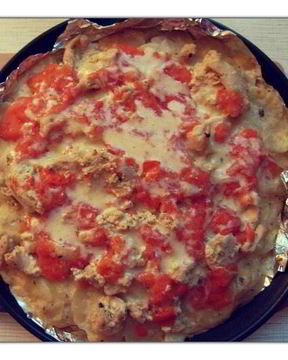 Картофельная запеканка с сыром и индейкой в сливочном соусе