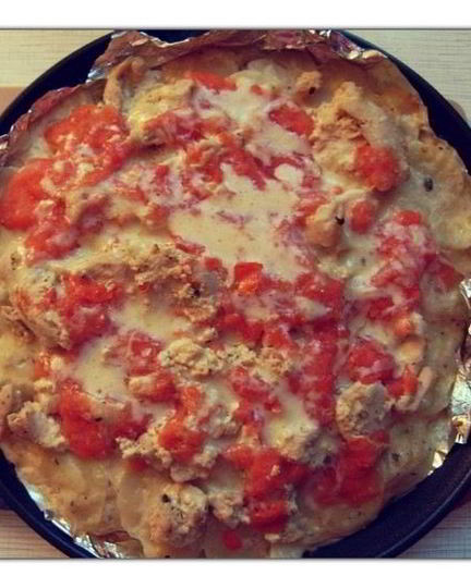 Рецепт картофельной запеканки с сыром и индейкой в сливочном соусе