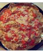 Картофельная запеканка с сыром и индейкой в сливочном соусе