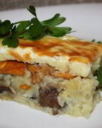 Картофельно-грибная запеканка