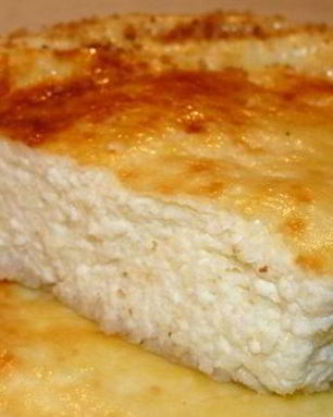 Легкая творожная запеканка на молоке