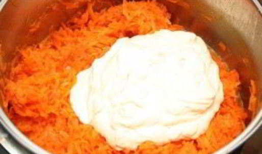 морковная запеканка с творогом