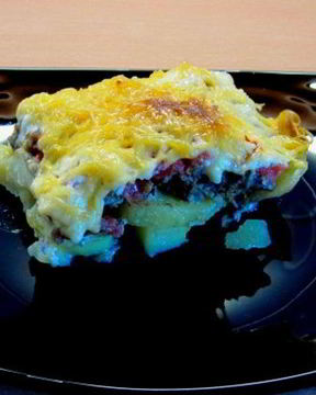 Мясная запеканка с картофелем