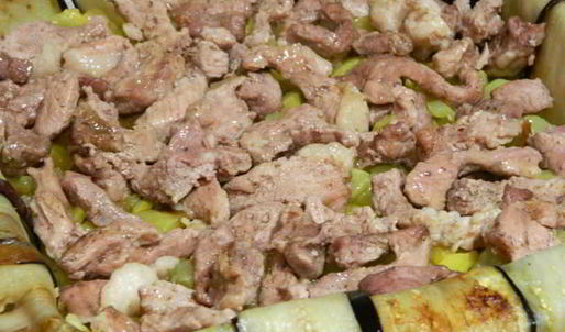 мясная запеканка с овощами