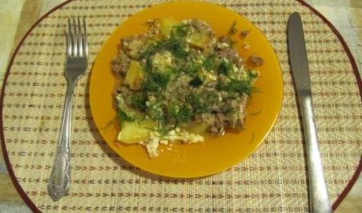 мясо-картофельная запеканка