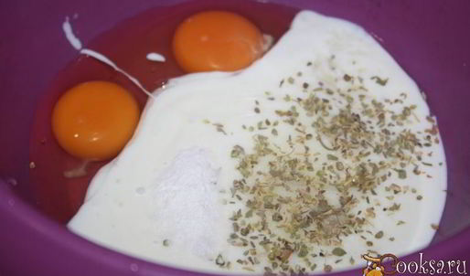 овощная запеканка с цветной капустой, сладким перцем и помидорами