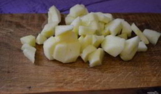 пышная творожная запеканка с яблоками