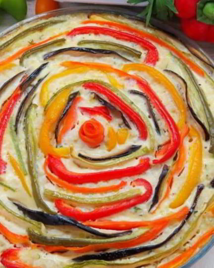 Рецепт разноцветной запеканки с фаршем и овощами