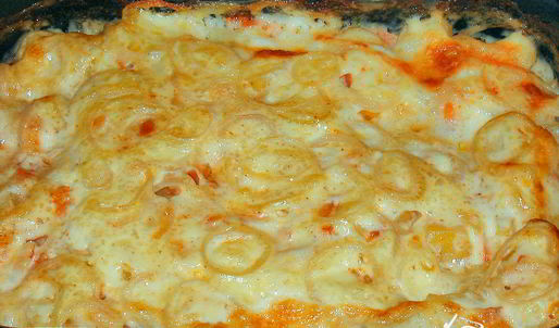 рыбная запеканка с картофелем