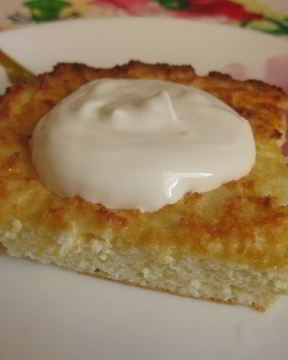 Творожная запеканка с кукурузной мукой