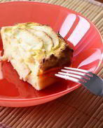 Творожная запеканка с яблоком