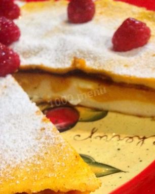 Творожная запеканка с замороженными ягодами и тыквой