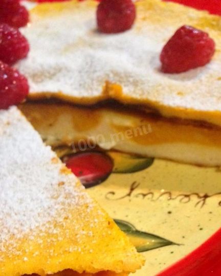 Рецепт творожная запеканка с замороженными ягодами и тыквой