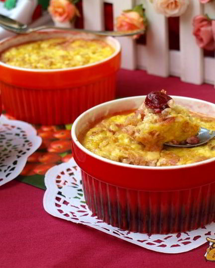 Рецепт творожно-овсяной запеканка с вишней