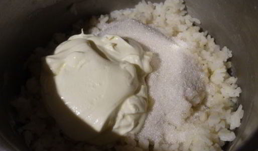 ванильно-рисовая запеканка с яблоками