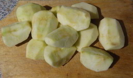 ванильно-рисовая запеканка с яблоками