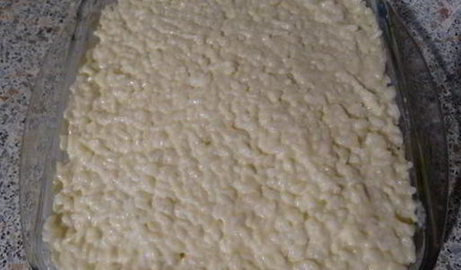 ванильно-рисовая запеканка с яблоками