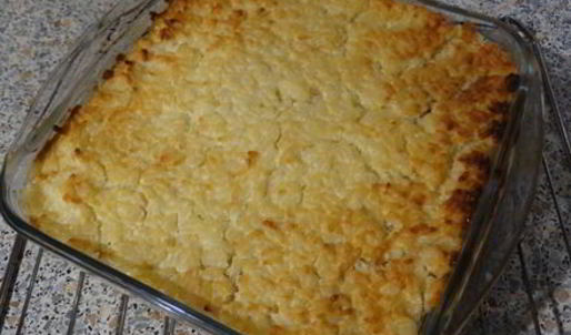 ванильно-рисовая запеканка с яблоками