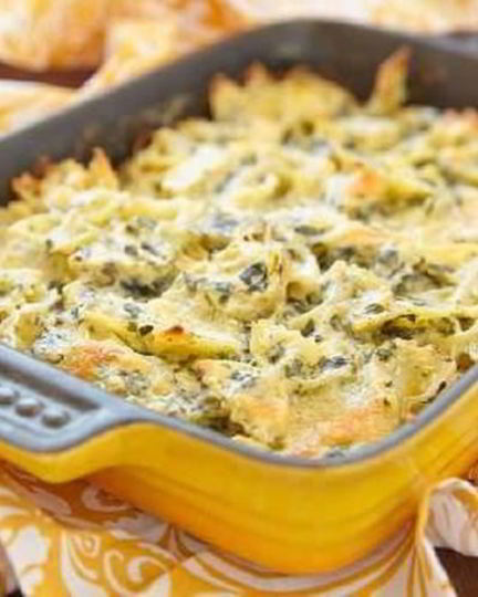 Рецепт запеканки фарфалле с моцареллой