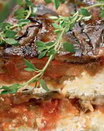 Запеканка из баклажанов с помидорами