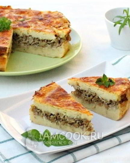 Рецепт запеканки из картофельного пюре с фаршем