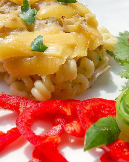 Рецепт запеканки из макарон с курицей