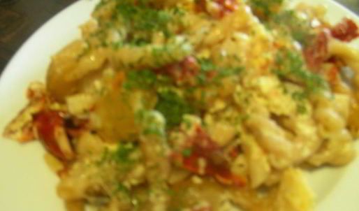 запеканка из макарон со сливками, вялеными томатами и кедровыми орешками