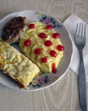 Запеканка из патиссонов