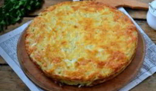 запеканка из тертого картофеля с сыром и чесноком