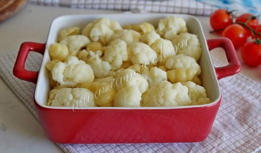 запеканка из цветной капусты с макаронами