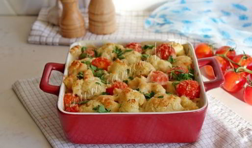 запеканка из цветной капусты с макаронами