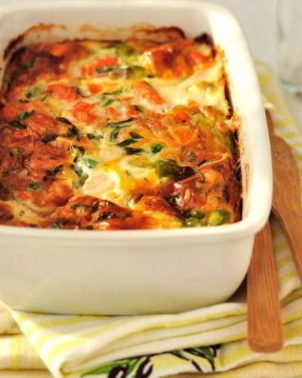 Рецепт запеканки иза цветного капуст с рыбого