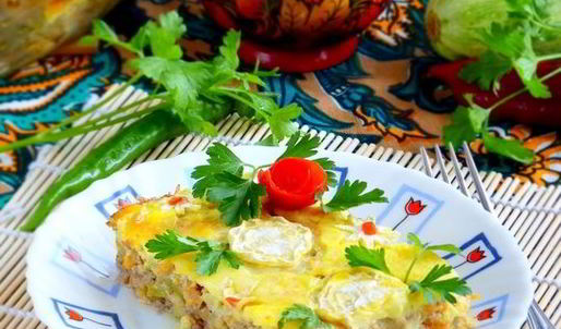 запеканка кабачковая с мясом