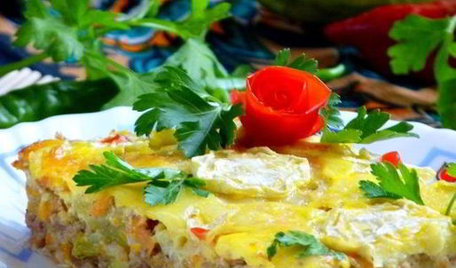 запеканка кабачковая с мясом