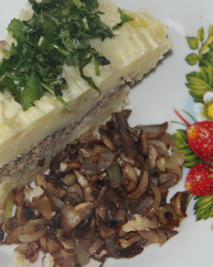 Рецепт запеканки картофельной с грибами