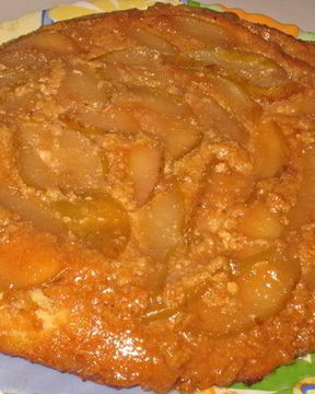 Запеканка-перевертыш с грушей