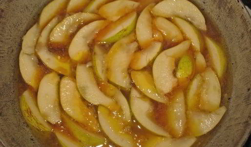 запеканка-перевертыш с грушей