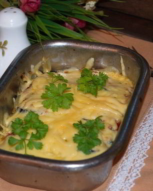 Запеканка с баклажанами и сыром