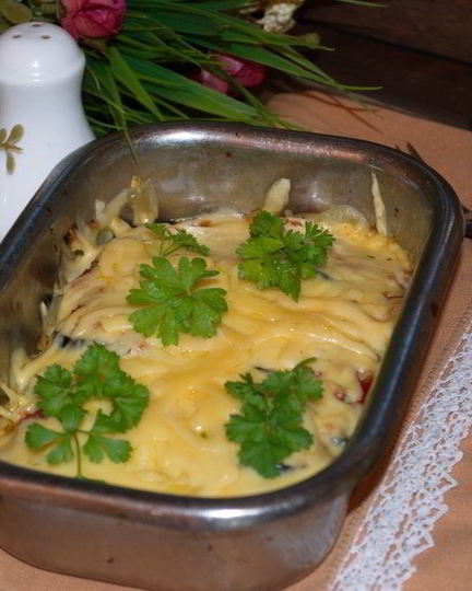 Рецепт запеканки с баклажанами и сыром