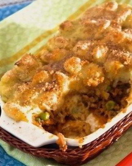 Рецепт запеканки с фаршем с овощами