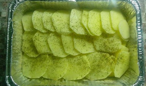 запеканка с курицей и картошкой