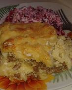 Запеканка с молочным соусом