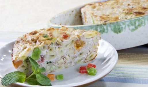 запеканка с ригатони