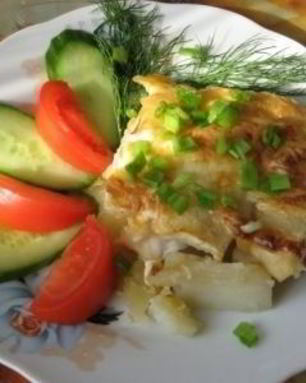 Запеканка с рыбой