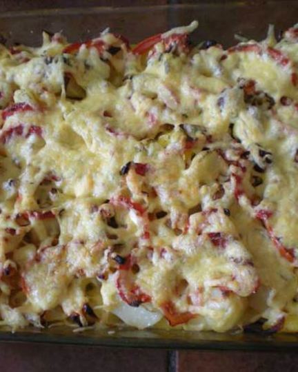 Рецепт запеканки с телятиной и сыром