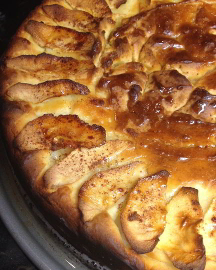 Рецепт запеканки творожной с яблоками