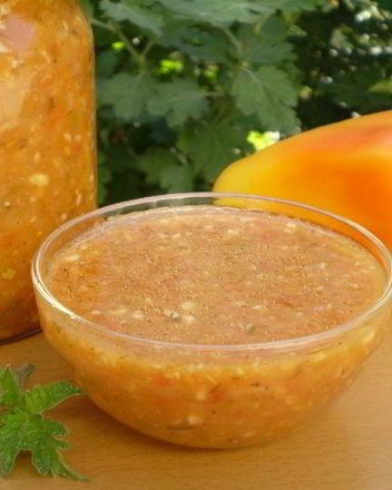 Рецепт аджики домашней острой