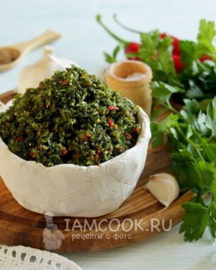 Рецепт аджики из петрушки