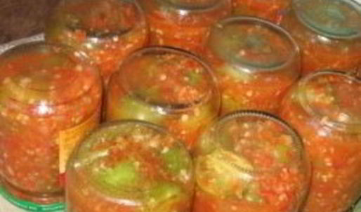 аджика из зеленых помидоров сырая