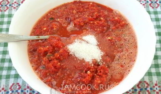 аджика сырая из красного перца